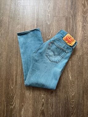 Levi’s 501 Men’s White Oak Cone Denim Jeans Button Fly 30x29 Classic Medium Wash